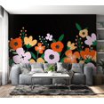 thumbnail image 5 of Floral Wallpaper Wall Mural - Colorful Abstract Bloom, 5 of 5