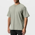 thumbnail image 2 of fatyb Mens Casual T-Shirts Short Sleeve Crew Neck Classic Tee Tops Solid Color Summer Basic T Shirts, 2 of 6