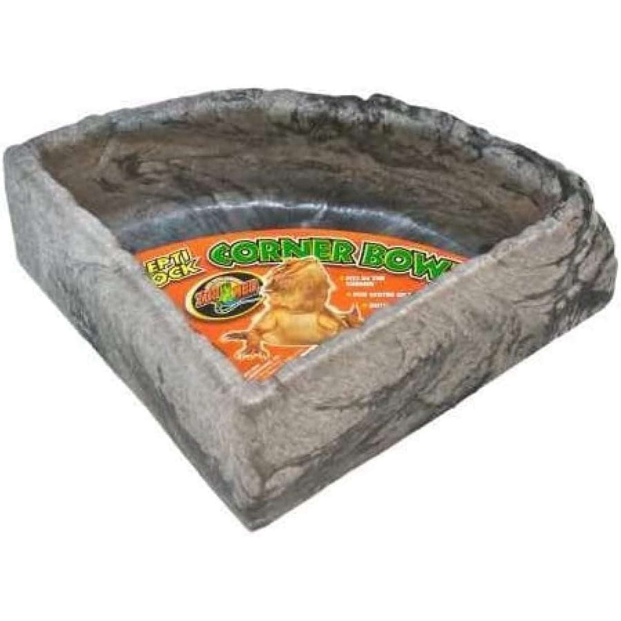 Zoo Med Reptile Rock Corner Water Dish, Large - Assorted colors
