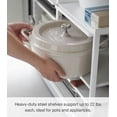 thumbnail image 3 of Yamazaki Home Three-Tier Cabinet Storage Rack, White, Steel, Adjustable Tiers, 3 of 7