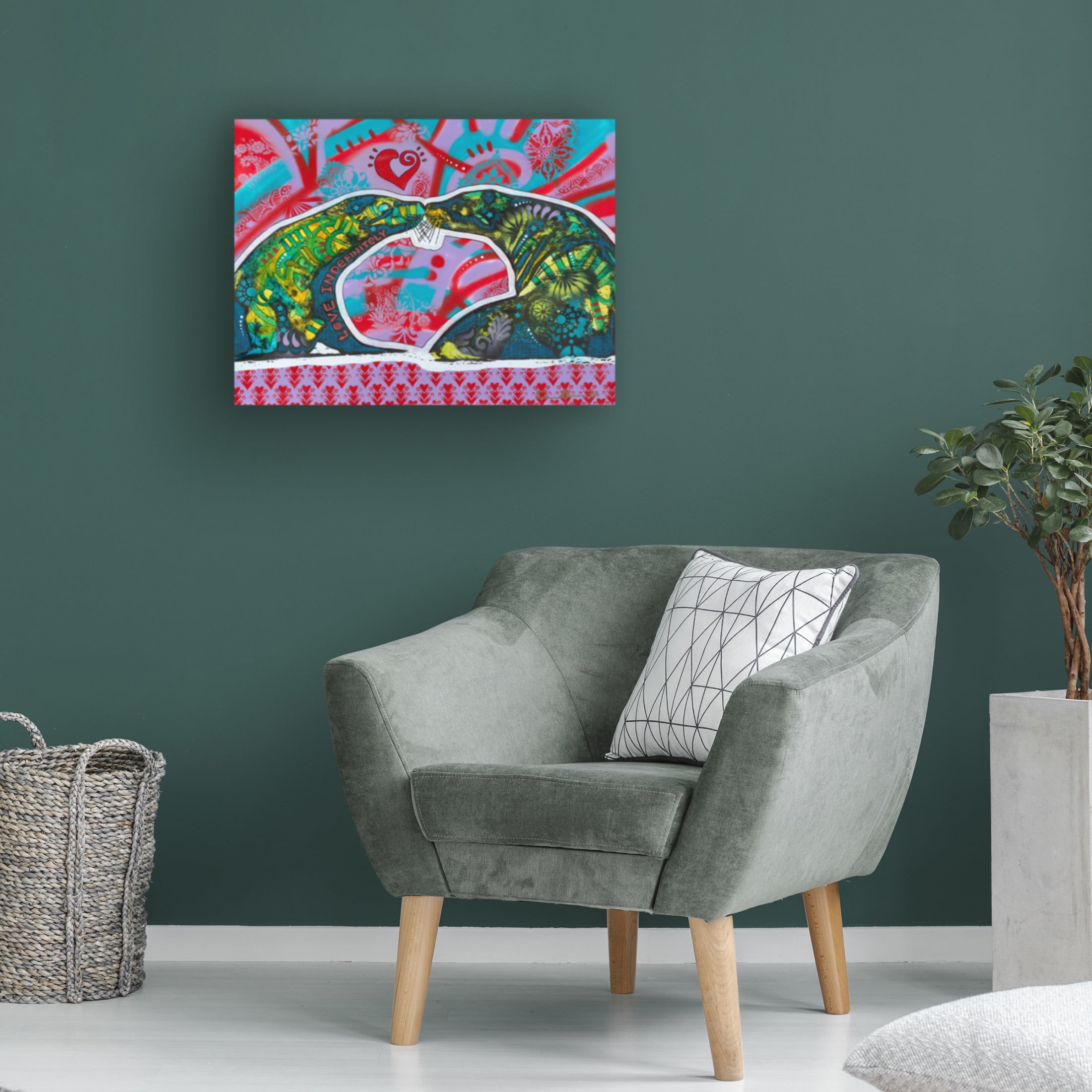 Canvas Wall Art - Dean Russo 'Love Indefinitely' Wall Art for Living Room, Bedroom, or Office Décor by Trademark Fine Art - 19 x 14 Inches