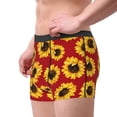 thumbnail image 2 of Uemuo Sunflowers On Red Pattern Men's Boxer Briefs,Trunk Anti-Chafing,Comfortable, Durable, and Stylish Underwear-Medium, 2 of 9
