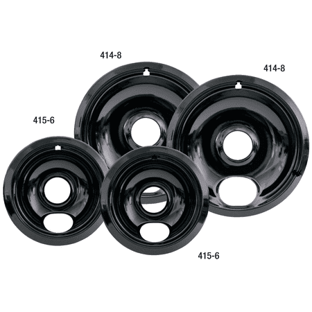 Mainstays Porcelain Drip Pans 4 Count