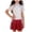 Red, variant on Quealent Girls Swimsuit Girls One Piece Skirted Swimsuit Short Sleeve Floral Rash Guard Bathing Suit Swim Dress Swimwear (Purple, 5-6 Years)