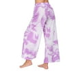 thumbnail image 6 of Wide Leg Pants for Women High Waist Drawstring Tie-Dye Pajama Pants Casual Loose Fit Yoga Workout Lounge Trousers, 6 of 7