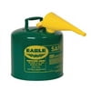 Eagle Mfg Type I Safety Can,5 gal.,Green,13-1/2" H UI50FSG