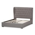 thumbnail image 4 of Baxton Studio Penelope Modern and Contemporary Light Grey Fabric Queen Size Gas-Lift Platform Bed, 4 of 10