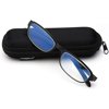 Ultralight Blue Light Blocking Reading Glasses Computer Reading Glasses TR90 Lightweight UV Protection Anti Eyestrain Computer/Game Readers for Women & Men Black 2.0D