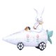 thumbnail image 2 of Figura de conejo de Pascua de resina para coche, ligera, para el hogar, la oficina, el escritorio, multiusos. Blanco, 2 of 9