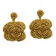 thumbnail image 4 of de flores rosas exageradas perlas exquisitos joyas doradas dorado Yuyangstore Dangle Earrings for Women Girl, 4 of 7