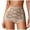 Khaki-w, variant on Women's High-Waist Seamless Tummy Control Shapewear Panty X-Back Design Firm Support M