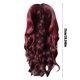 thumbnail image 3 of Peluca grande con raya al medio, peluca larga y rizada, fibra sintética negra de alta temperatura, peluca color vino tinto de 72 cm (28,37 pulgadas) con línea de cabello rizada roja., 3 of 9