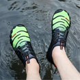 thumbnail image 3 of Zapatos acuáticos UBFEN Aqua Swim Beach Sports de secado rápido, negro y verde, 3 of 6