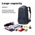 thumbnail image 4 of Naiovety de 60L para acampar al aire libre, mochilas de gran capacidad, para escalada, viaje de pesca, bolsa ligera plegable Ropa Deportiva, Zapatos Azul oscuro Naiovety OD003530-06, 4 of 6