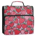 thumbnail image 5 of FORMRS Zipper Binder with Shoulder Strap 2-inch Ring 500 Sheet Capacity File Bag, Sweet Strawberry, 5 of 5