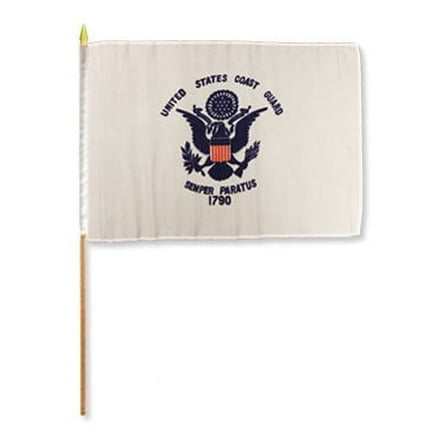 Coast Guard 12x18in Stick Flag