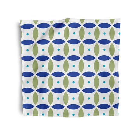 Simply Daisy 18" x 18" Green Geometric Napkins, Set of 4