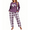 Purple Stripes-Long Sleeve, variant on ValueVibe Women Plus Size Pajama Sets V-Neck Short Sleeve and Capri Pants Loungewear Sets 2 Piece Nightwear, Green Plaid XL