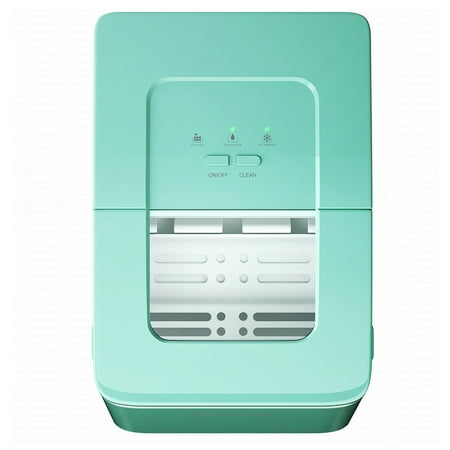 Costway - Portable Ice Maker Machine Countertop 26Lbs/24H Self-cleaning w/ Scoop - Green