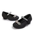 thumbnail image 2 of Bocca Little Girls' Shoes Slip-Resistant Mary Janes,1IN Low Heel, Kitten Heel, Closed Toe Black, 11 Little Kid, 2 of 7