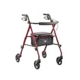 thumbnail image 1 of Rollator Walker Medline Superlight plegable de aluminio rojo, 1 of 6