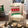 thumbnail image 4 of Juego de 4 fundas de cojín navideñas, fundas de almohada navideñas, fundas de cojín para sofá, fundas de almohada decorativas Hermosa Navidad (c), 4 of 5