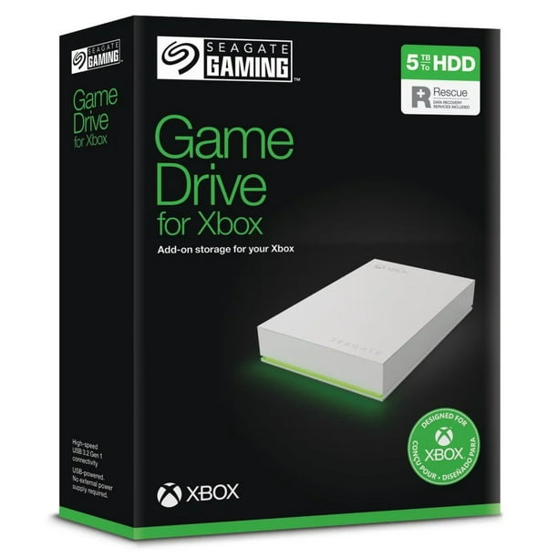 Seagate Game Drive for Xbox - Portable Hard Drive 5TB (STKX5000100