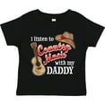 thumbnail image 3 of Inktastic I Listen to Country Music with My Daddy Guitar and Hat Boys or Girls Toddler T-Shirt, 3 of 5