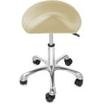 thumbnail image 7 of PetFurnishn Professional Ergonomic Saddle Stool, Cream - Adjustable Hydraulic Seat, Rolling Spa Salon, Massage, and Medical Office Chair with Swivel Wheels, 7 of 7