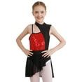 thumbnail image 1 of Sinleey Robe de Danse Ballet Lyrique Sans Manches pour Filles, Camisole Contemporaine avec Jupe Rouge 8, 1 of 7