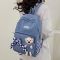 thumbnail image 1 of Cute Bear Backpack Girls School Bookbag Bolso de hombro de dibujos animados (Azul), 1 of 6