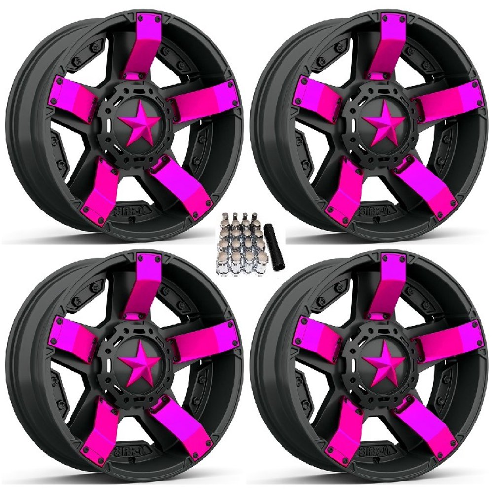 XS811 Rockstar II UTV Wheels/Rims Pink/Black 20" Polaris RZR 1000 XP