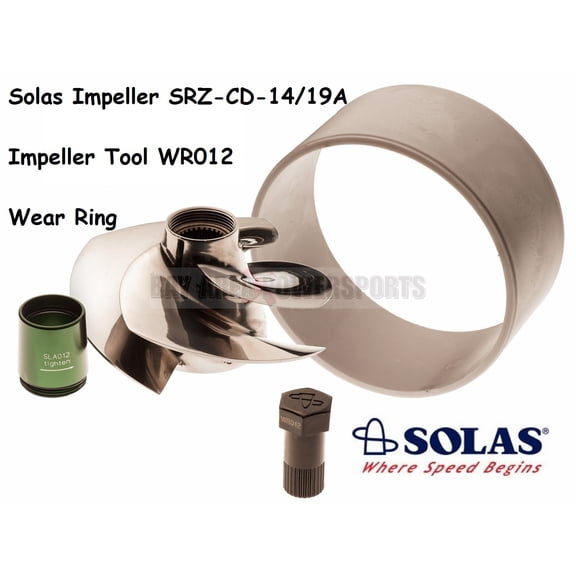 Solas Sea Doo 4-Tec Impeller W/ Wear Ring & Tool SRZ-CD-14/19A GTR RXP 215