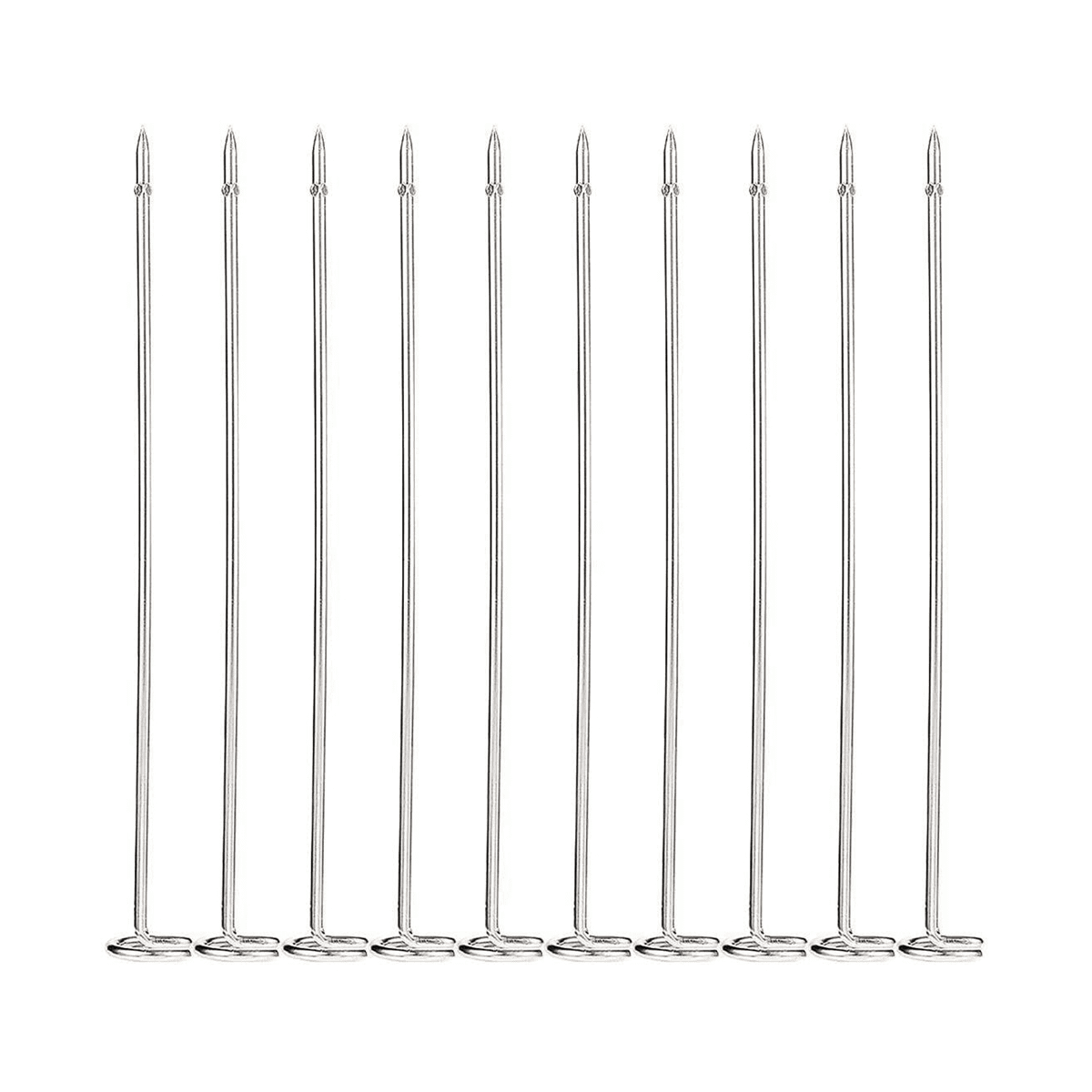 Lot De 10 Brochettes Acier Inoxydable Pour Ninja Foodi - Compatible AG300, AG400, Etc. - 8
