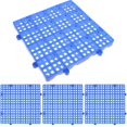 thumbnail image 3 of Outdoor Flooring Interlocking Patio Tiles Anti Slip Drainage Blue 30x30x3cm Plastic, 3 of 5