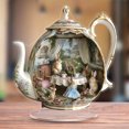 thumbnail image 4 of Easter Bunny Teapot Scene Acrylic Easter Desktop Decoration, Teapot Bunny Signs Desktop Ornaments Figurine Statue Easter, Gift for Shelves Table Party Spring Decor 2D Party Decoration Ornament A, 4 of 9