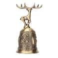 thumbnail image 3 of Metal Hand Bell, Zinc Alloy Exquisite Polished Finish Rustproof Hand Bell  For Students For Training Pets Gold,Bronze, 3 of 8
