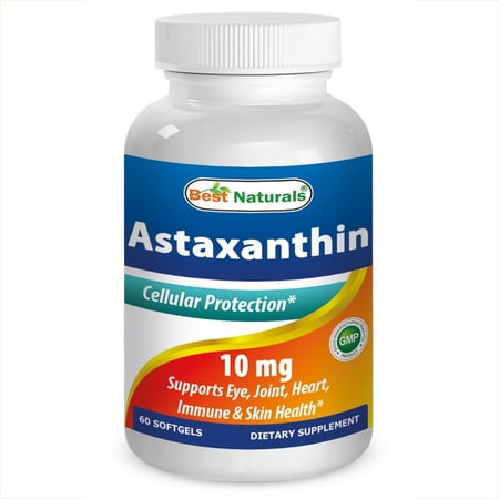 Best Naturals Astaxanthin 10 mg 60 Softgels (Best Astaxanthin Supplement Brand)