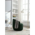 thumbnail image 2 of KOSSMAI Soft Upholstered Teddy Fabric Swivel Small Size Accent Chair For Living Room, Bedroom, Study Room Green, 2 of 6