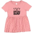 thumbnail image 3 of Inktastic Surfing Cute Crawl Walk Surf Girls Baby Dress, 3 of 5