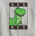 thumbnail image 3 of Toy Story 4 - Type Block Rex - Toddler & Youth Crewneck Fleece Sweatshirt, 3 of 5