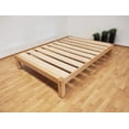 thumbnail image 2 of Base Para Cama Matrimonial Tradicional Desarmable Madera de Pino Cera Transparente Muebles GM, 2 of 4