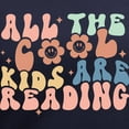 thumbnail image 3 of CafePress - All The Cool Kids Are Reading T Shirt - Women's V-Neck Dark T-Shirt, 3 of 4