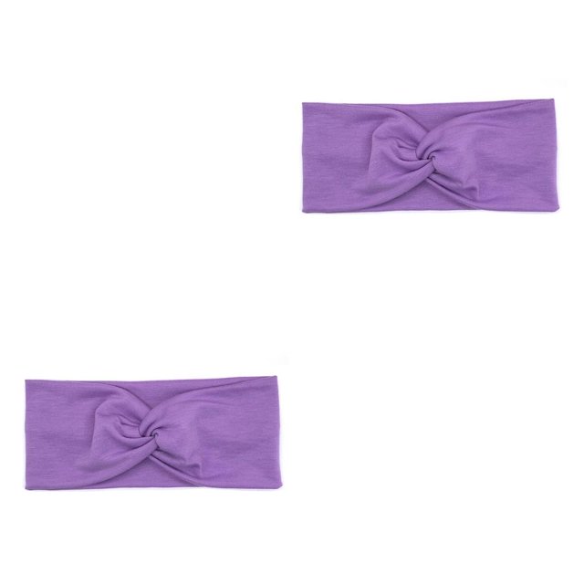 Minnieouse Diadema de ganchillo Banda para la cabeza deportiva Tie-dye Sweatband Accesorios para el peinado del cabello para Sporting Yoga Gym Púrpura Púrpura claro 2piezas Minnieouse CBP386429