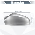 thumbnail image 3 of Unique Bargains Pair Car Rear View Mirror Cover Cap Replacement Silver Tone for Opel for Vauxhall for Astra H 2004-2009, 3 of 6