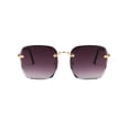 thumbnail image 3 of UPGRATOR 1Ud Gafas De Sol Sin Marco Para Mujer Con Montura Metálica Y Rectangular, 3 of 8