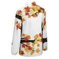 thumbnail image 5 of Bird On A Tree With Autumn Leaves Long Sleeve Blouse Woman Streetwear Casual Shirts Summer Oversize Woman Streetwear Clothing Birthday Present, 5 of 7