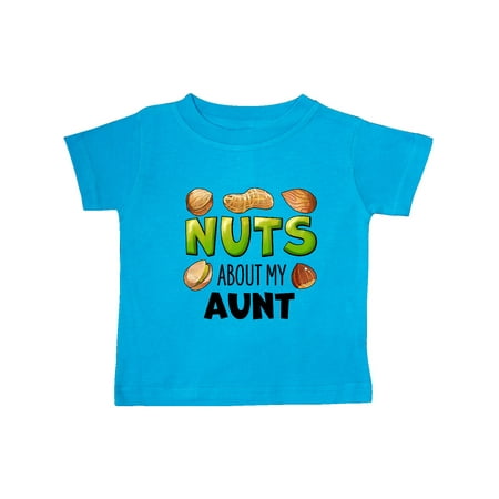 

Inktastic Nuts About My Aunt Peanut Almond Pistachio Gift Baby Boy or Baby Girl T-Shirt