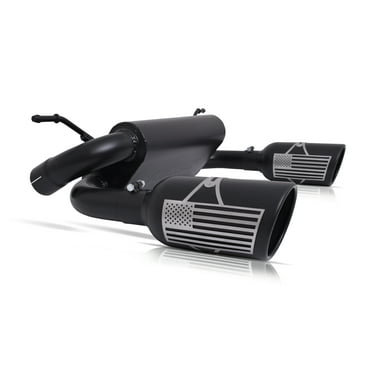 Patriot Series Cat-Back Dual Split Exhaust System System, Black Ceramic Fits select: 2008 ,2011 JEEP WRANGLER UNLIMITED