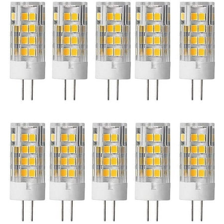 5W G4 LED Light Bulbs (50W Equivalent Halogen) Warm 3000K 500Lumen AC220-240V 360° Beam Angle Energy Saving G4 No Dimmable (Pack of 10) Walmart Canada